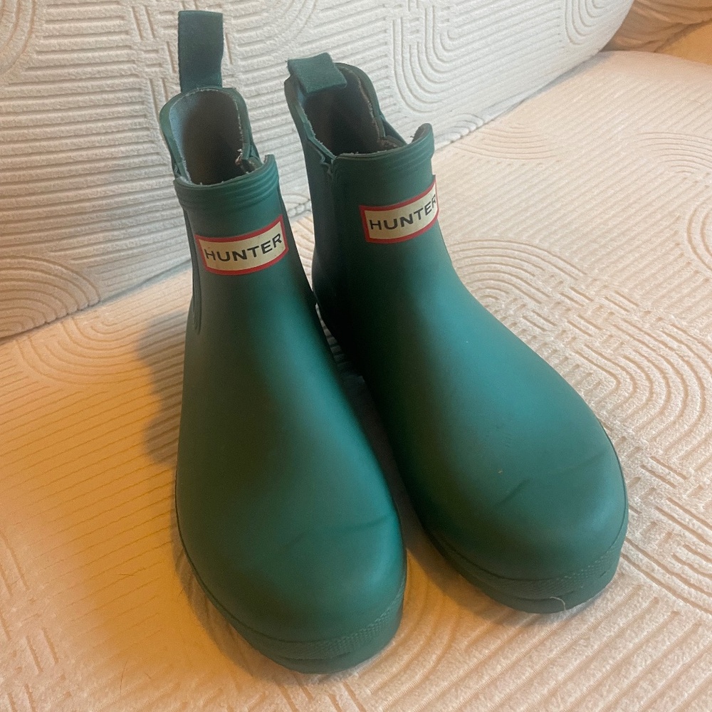 Ladies Hunter (Green) Rain Boots (US 7)